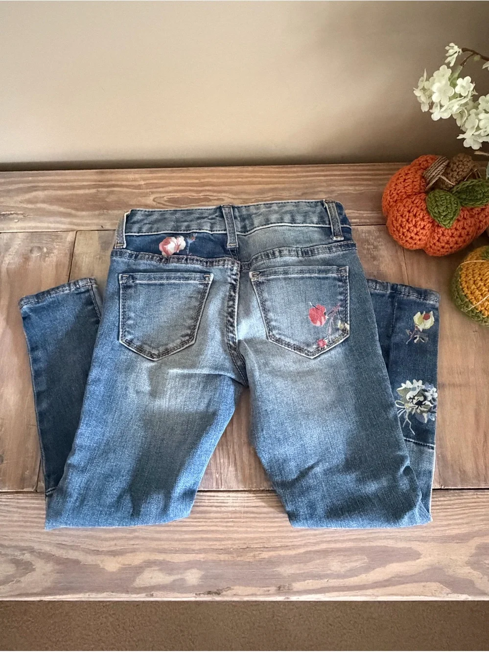 Gap Girl’s Patchwork Denim Skinny Jeans 🌼 🆕